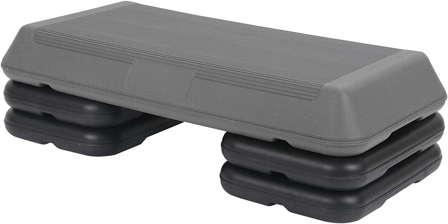 28" Fitness Exercise Aerobic Step Board Home Health Trainer Workout W/ Riser 4'' -6''- 8''