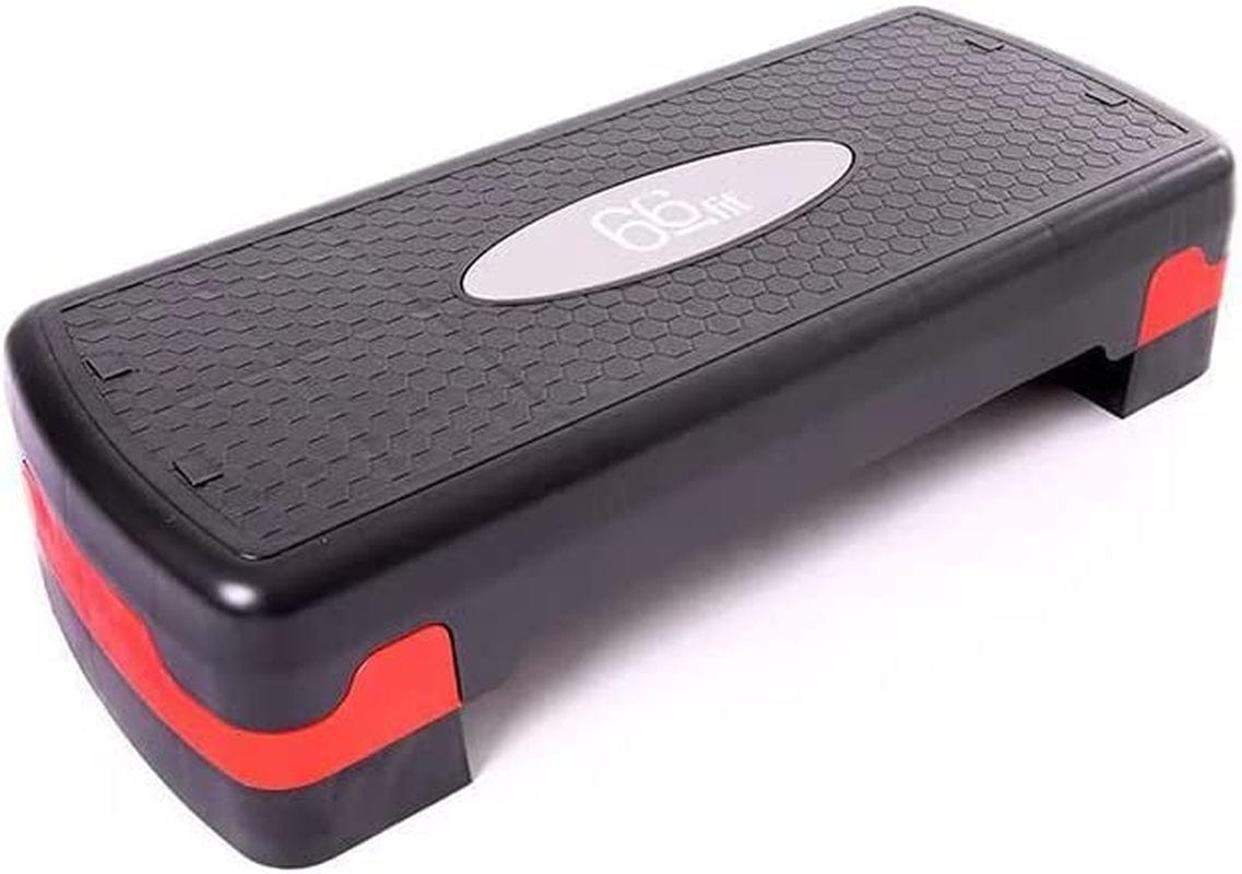 66FIT Aerobic Step with 2 Levels for Cardio, Workout, Yoga