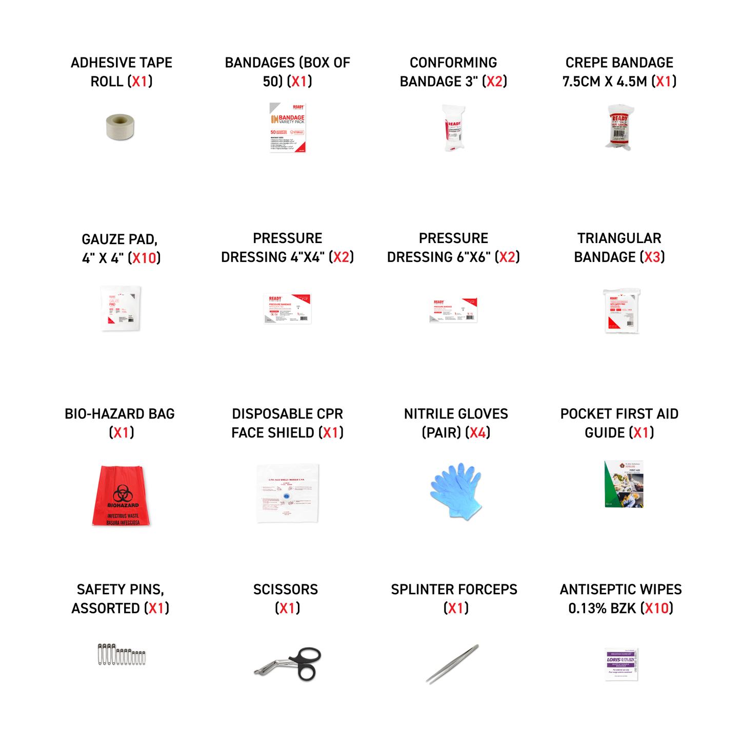 Alberta Number 1 First Aid Kit with First Aid Bag (Early Expiration- 01/24)