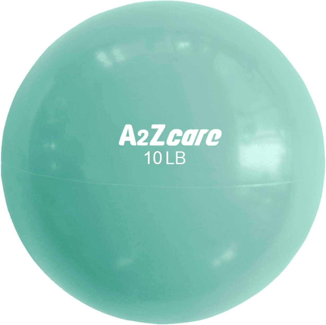 A2ZCARE Toning Ball - Weighted Toning Exercise Ball - Soft Weighted Medicine Ball for Pilates, Yoga, Physical Therapy and Fitness