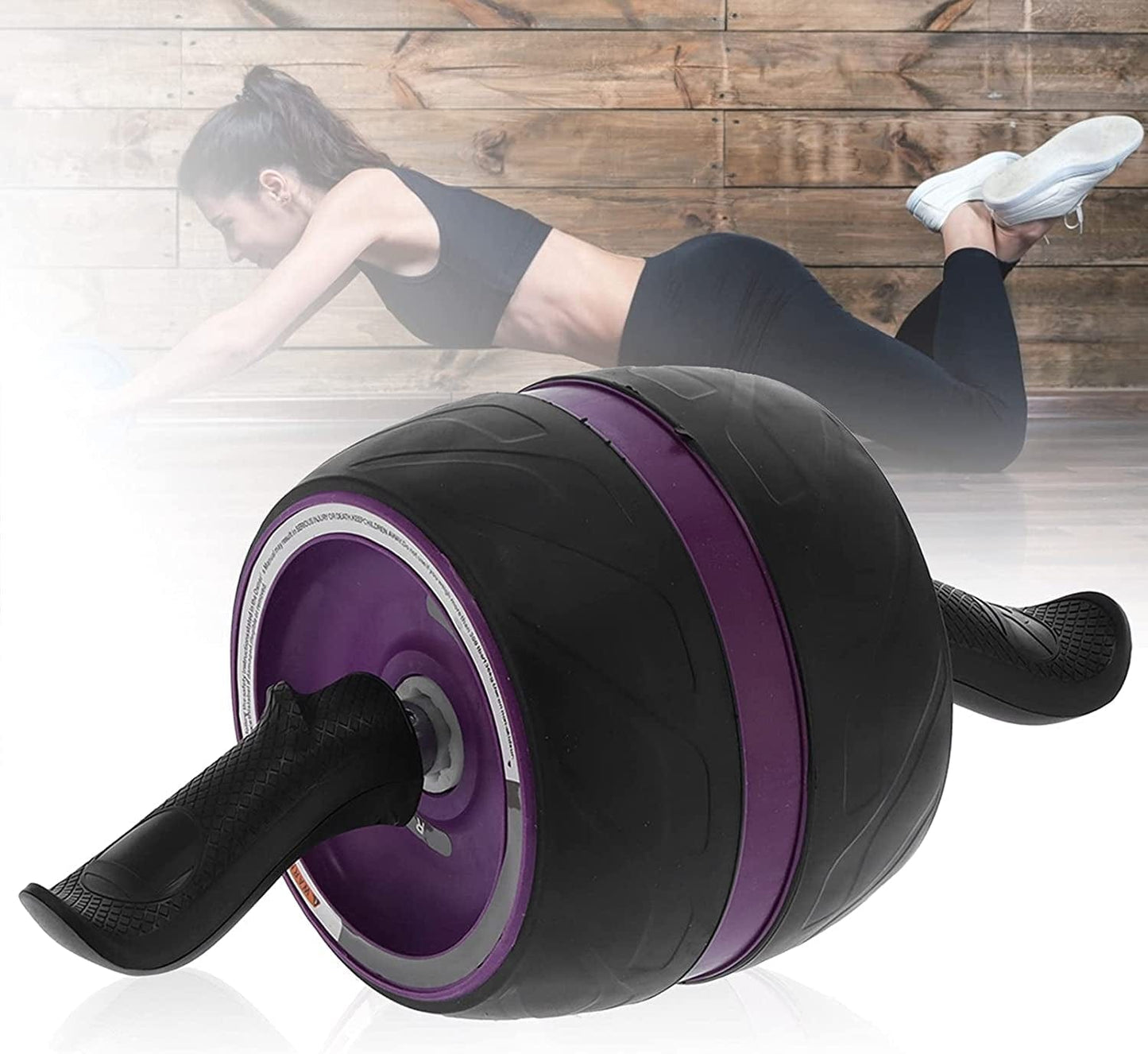 Ab Roller Wheel Abs Workout Equipment for Abdominal & Core Strength Training Noiseless Roller Workout Equipment Gym Fitness Training Roller