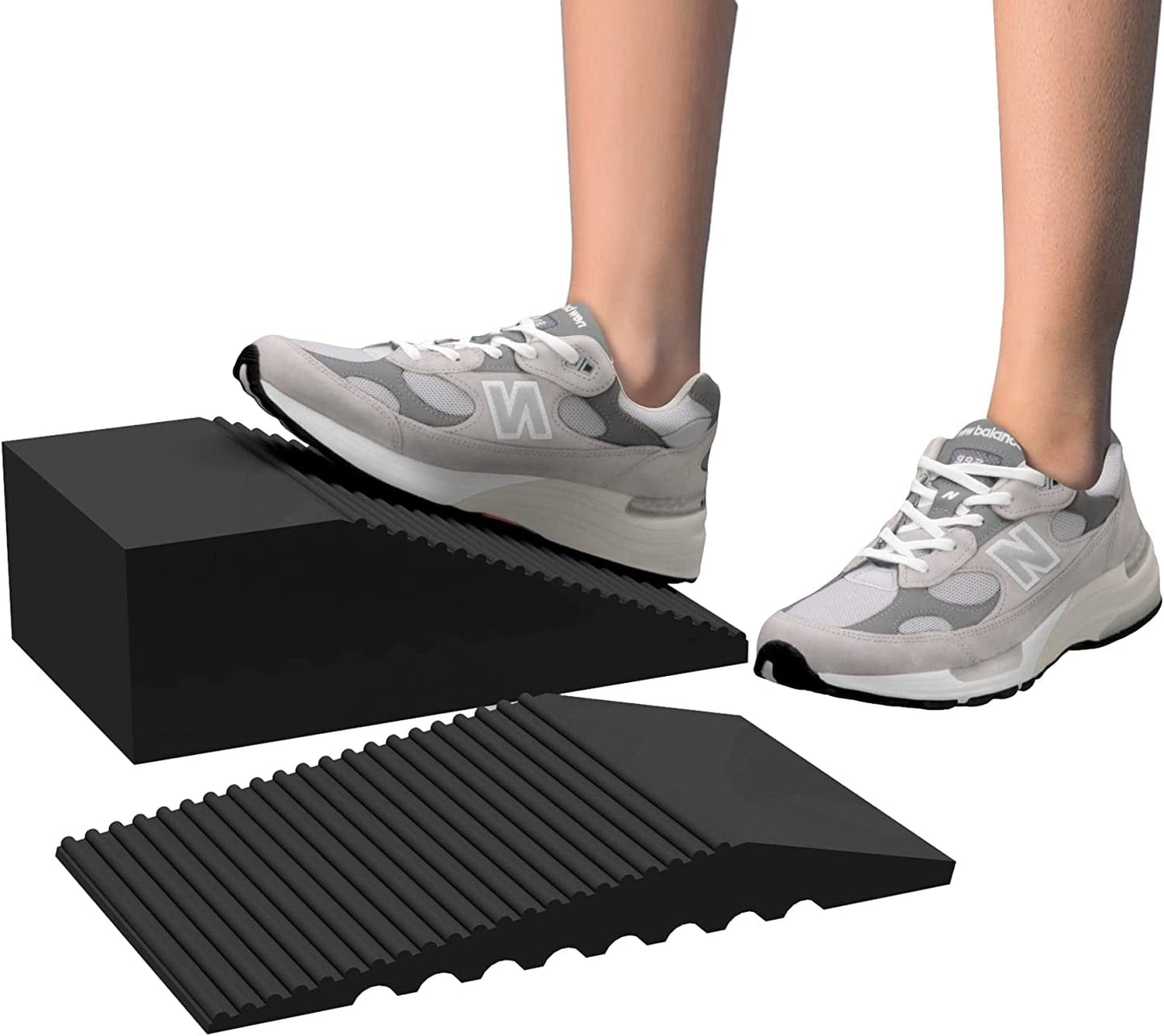 2Pcs Squat Wedge Block Heavy Duty Sport Foam Slant Board Non-Slip Squat Ramp Board Durable for Exercises Squats Calf Stretching