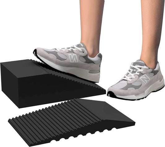 2Pcs Squat Wedge Block Heavy Duty Sport Foam Slant Board Non-Slip Squat Ramp Board Durable for Exercises Squats Calf Stretching
