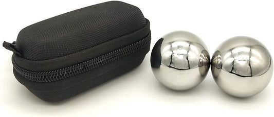 40Mm Stainless Steel Baoding Balls for Hand Therapy, Exercise, and Stress Relief,2Pcs