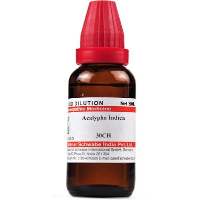 Acalypha Indica Homepathy Dilution 6C, 30C, 200C, 1M
