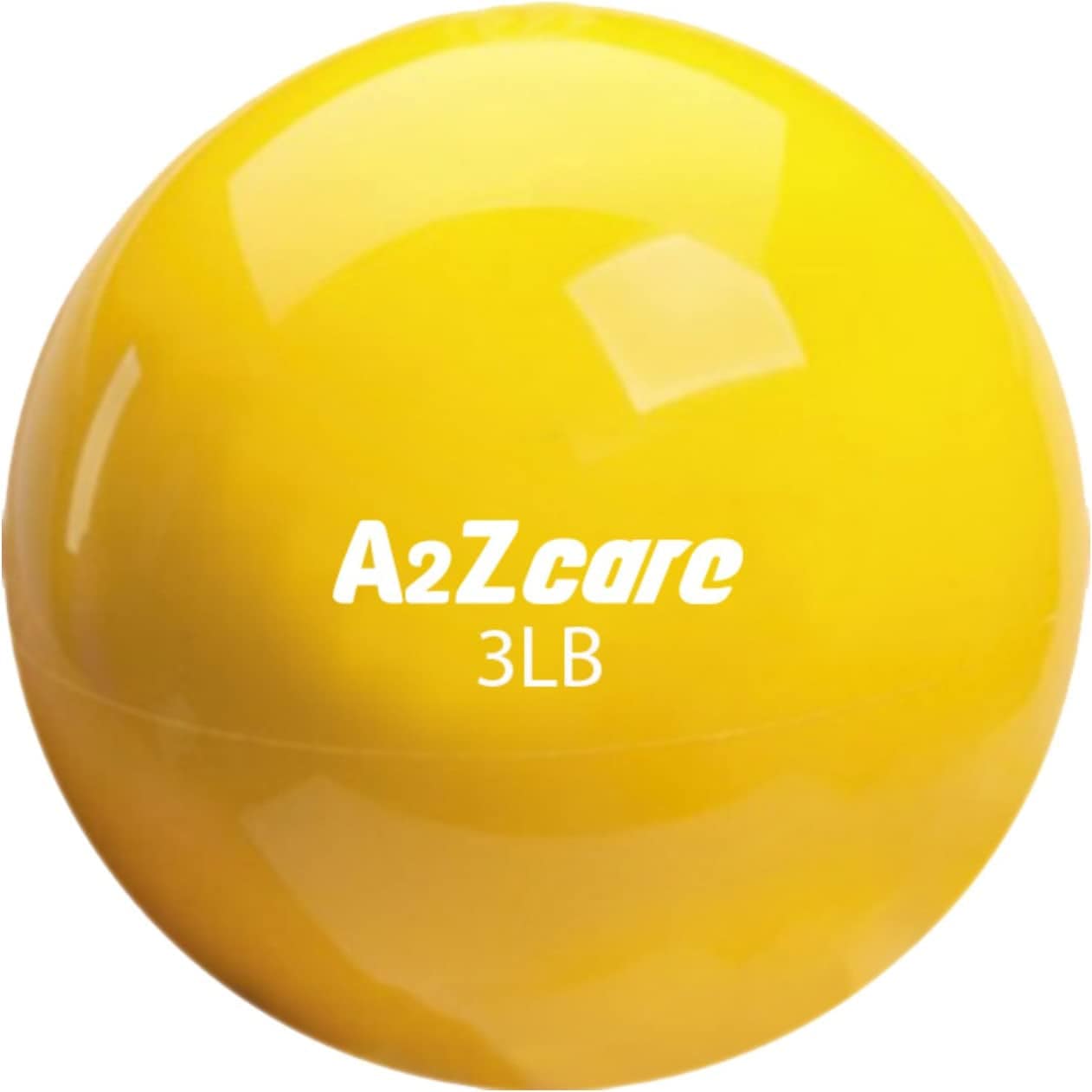 A2ZCARE Toning Ball - Weighted Toning Exercise Ball - Soft Weighted Medicine Ball for Pilates, Yoga, Physical Therapy and Fitness