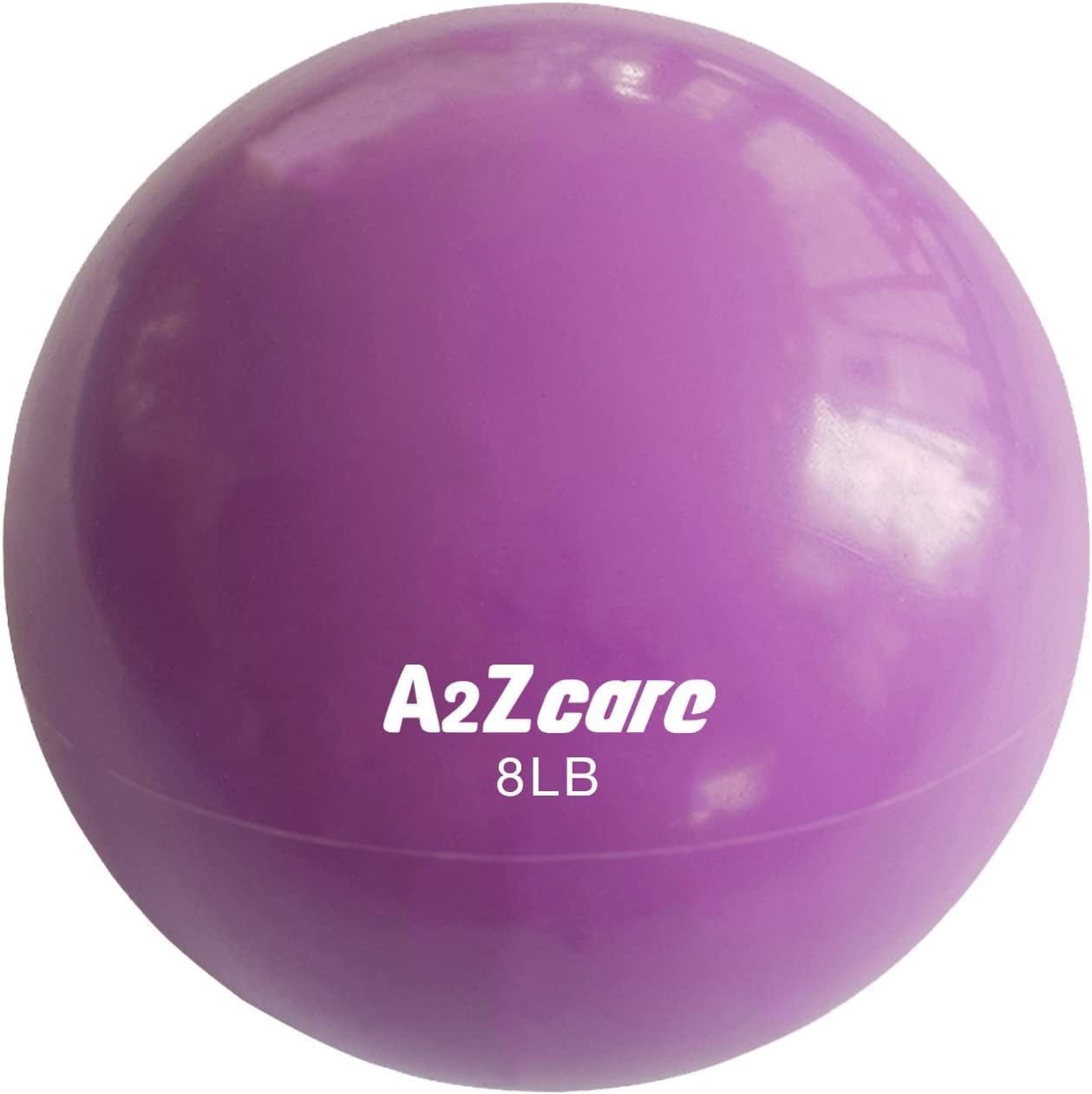A2ZCARE Toning Ball - Weighted Toning Exercise Ball - Soft Weighted Medicine Ball for Pilates, Yoga, Physical Therapy and Fitness