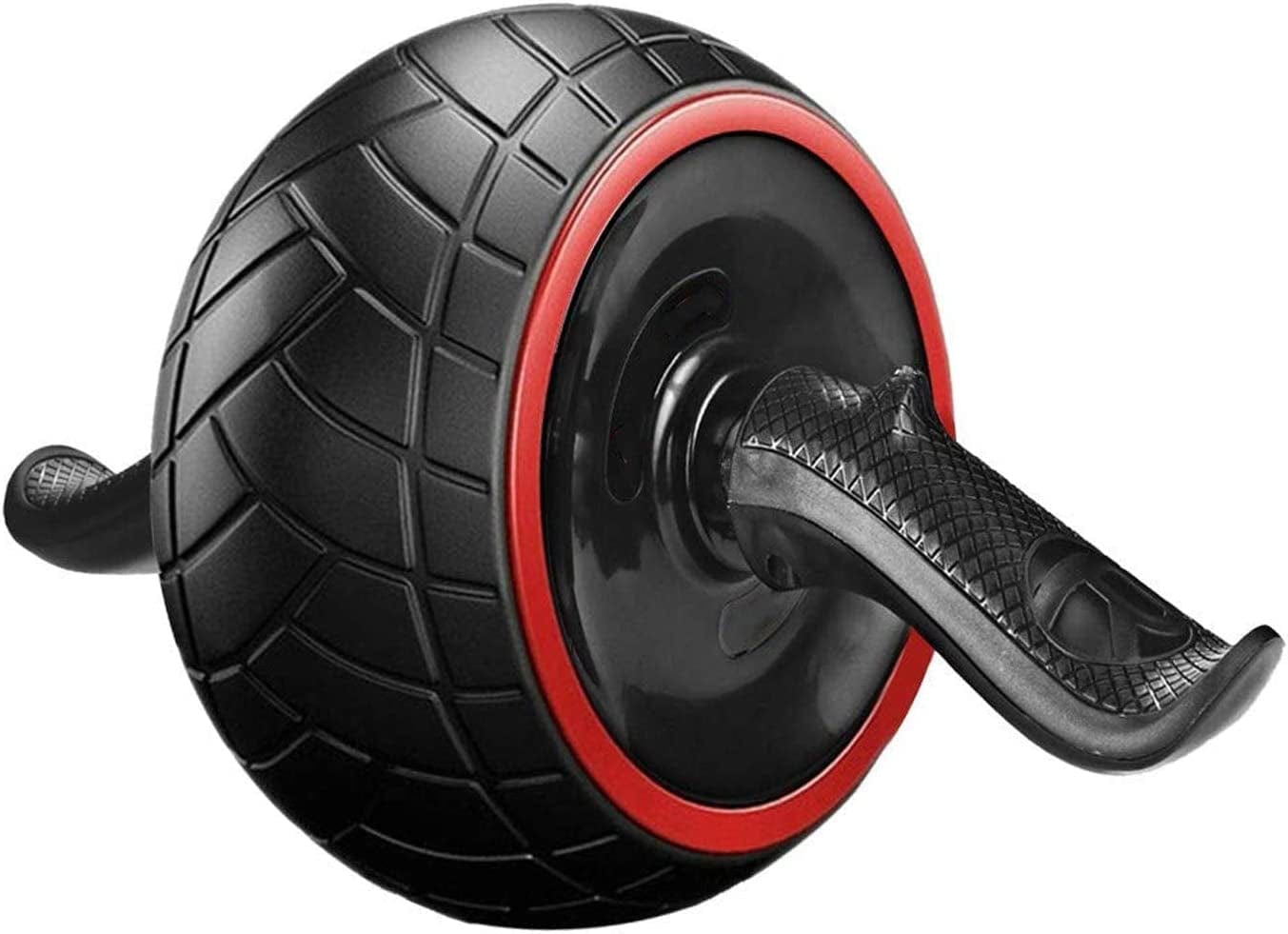 Ab Roller Wheel for Core Workout, Ab Wheel Exercise Equipment for Home Gym, Ab Machine with Knee Pad, Fitness, Exercise, Muscle Growth & Physical Therapy for Men & Women (Automatic Rebound-Red/Black)
