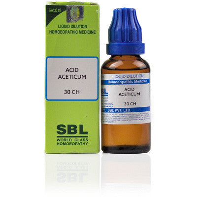 Acidum Aceticum Homeopathy Dilution 6C, 30C, 200C, 1M, 10M