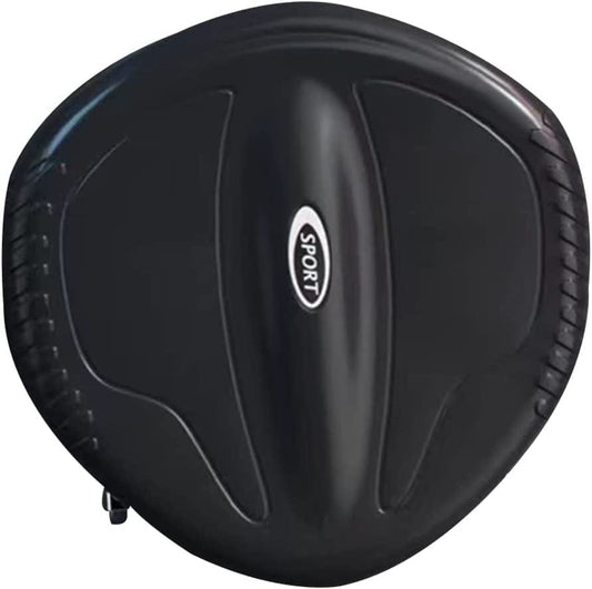 TRB Ab Wheel Roller Fitness Equipment for Home, Ab Machines Home Exercise Equipment for Men & Women, Sliding Disc Abdominal Training Silent Infinity Hoop Exercise with 4 Wheel (Color : Black)