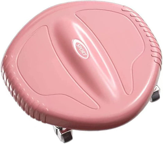 TRB Fitness Equipment Ab Machines for Home Abdominal Training, Ab Wheel Roller Home Exercise Equipment for Men & Women, Sliding Disc Silent Infinity Hoop Exercise with 4 Wheel (Color : Pink)