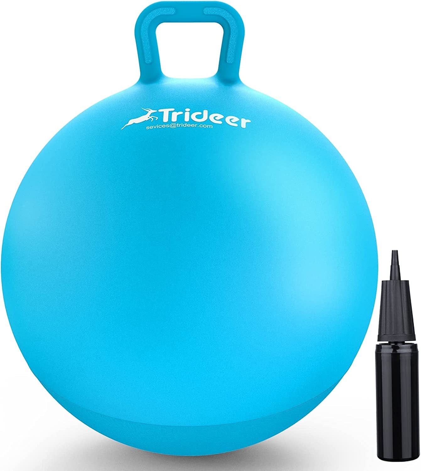 Trideer Hopper Ball Kids Exercise Ball Multi-Function, Jump Ball, Bouncy Ball with Handles, Kids Balance Ball and Ball Chair for Children Age 3-7, 8-12，Air Pump Included