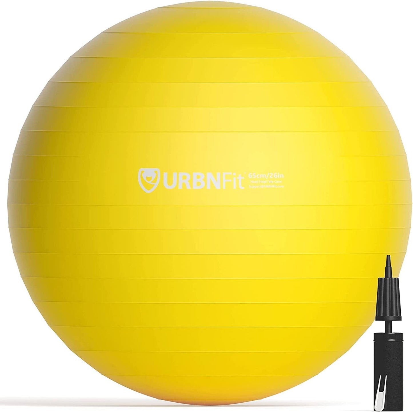 Urbnfit Exercise Ball - Yoga Ball for Workout Pregnancy Stability - Antiburst Swiss Balance Ball W/ Pump - Fitness Ball Chair for Office, Home Gym