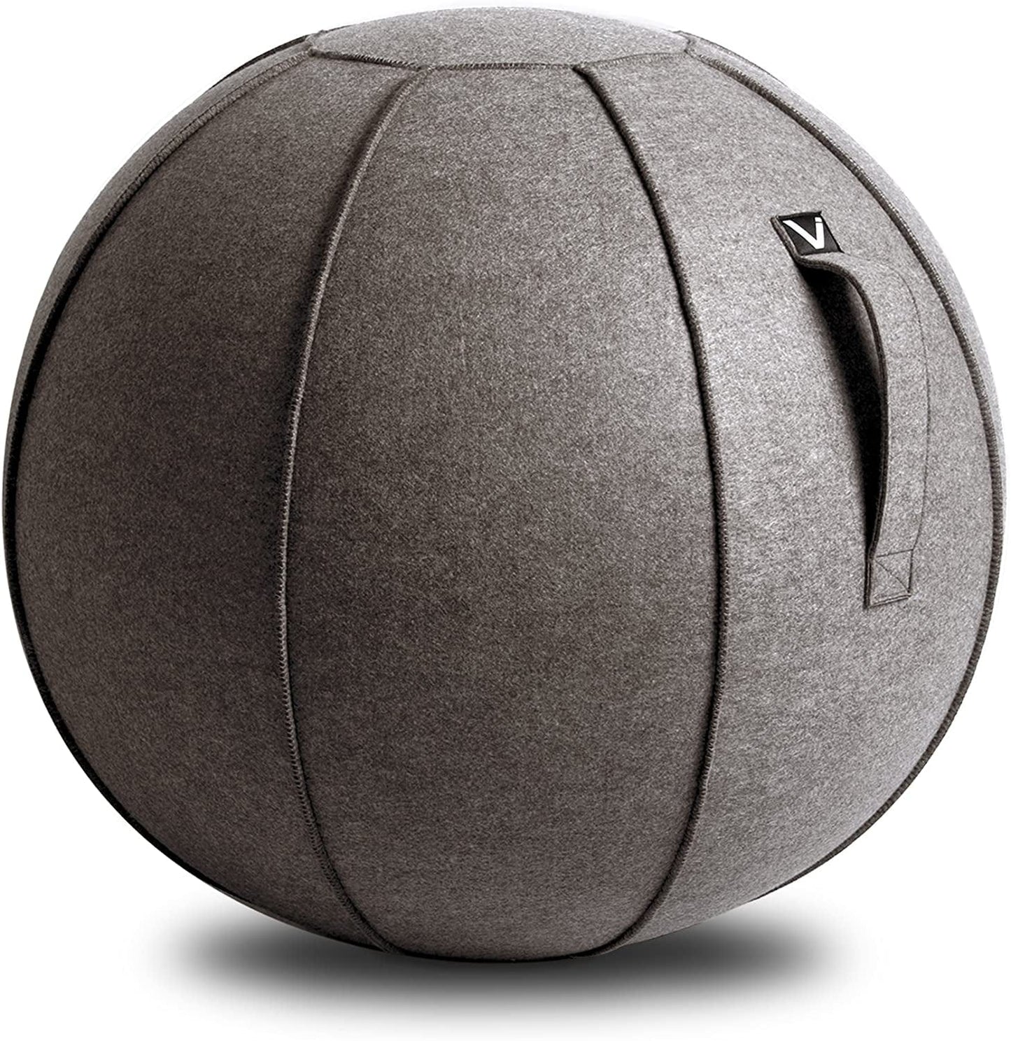 Vivora Luno Exercise Ball Chair, Anthracite Cover, Felt, Max Size (25 to 26 Inches), for Home Offices, Balance Training, Yoga Ball