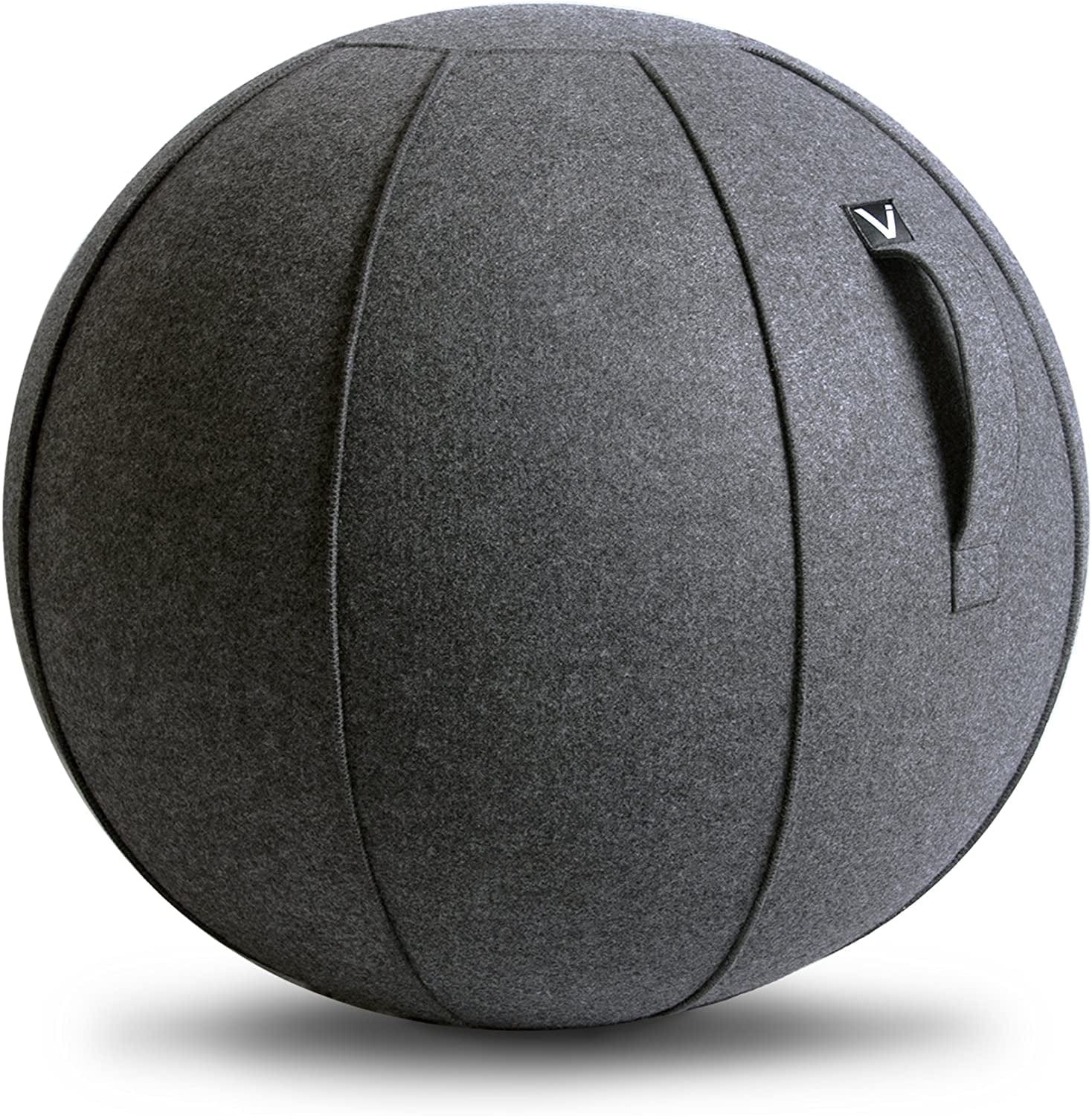 Vivora Luno Exercise Ball Chair, Felt, Standard Size (22 to 24 Inches), for Home Offices, Balance Training, Yoga Ball