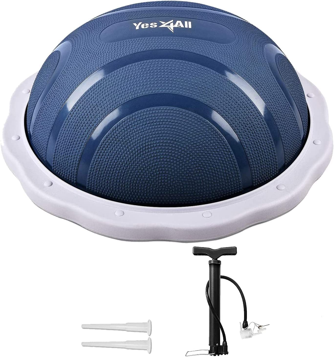 Yes4All Premium Half Peanut Balance Ball Trainer, Half Ball Balance Trainer for Full Body Workout, Balance Trainer Stability Half Ball for Core Training, Push-Up, Abs Workout